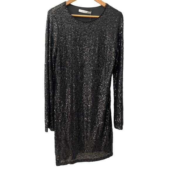 Alter’d State Plus Drama Sleeve Midi Black Full Sequined Party Dress Size XXL - Picture 2 of 10